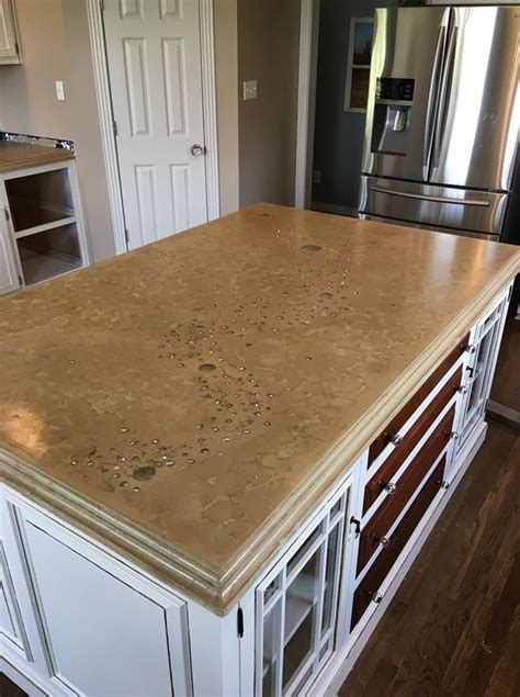 Concrete kitchen countertops are unconventional but add gorgeous industrial style to a kitchen. Countertop Products | Countertop design, Concrete ...