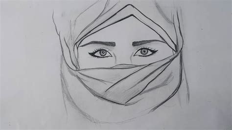 How To Draw Hijab Girl How To Draw Beautiful Girl With