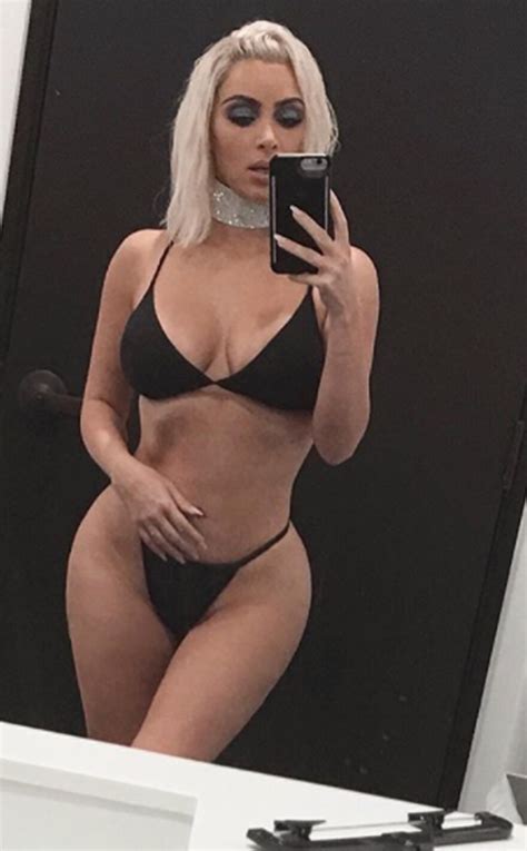 Kim Kardashian Shows Off Inch Waistline In Barely There Bikini Pic