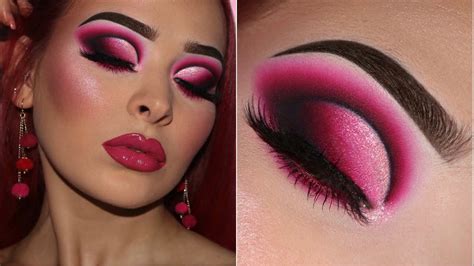 Pink And Black Smokey Eye Makeup