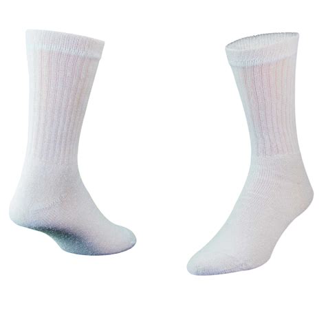 Alabama Socks American Made Athletic White Cotton Athletic Crew Socks 6 Pair Pack Walmart