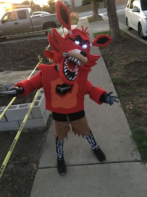 Diy Five Nights At Freddy S Foxy The Pirate Costume Foxy Costume Freddy Costume Halloween Hacks