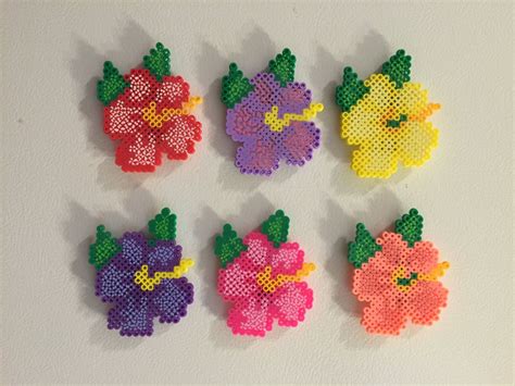 Perler Magnet Perler Beads Perler Magnet Flower Flower Magnet