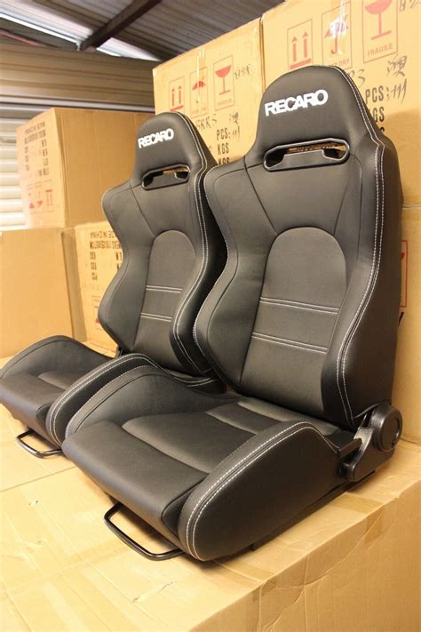 2 X SR5 Ultra Hard Wearing PVC Recaro Style Car Racing Sport Seats EBay