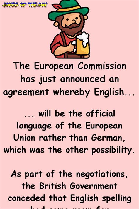 There are also explanations to help you understand the joke! The European Commission has just announced an agreement ...