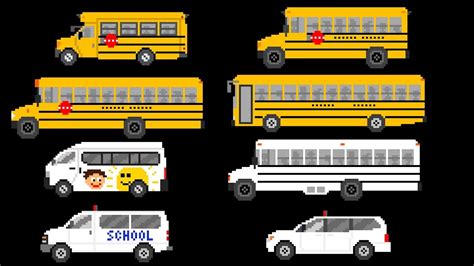 School Buses Street Vehicles The Kids Picture Show Fun