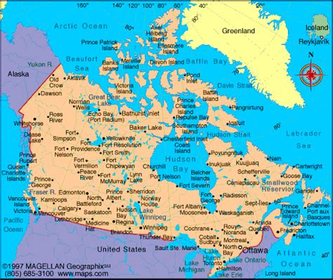 Images And Places Pictures And Info Canada Map With Capitals
