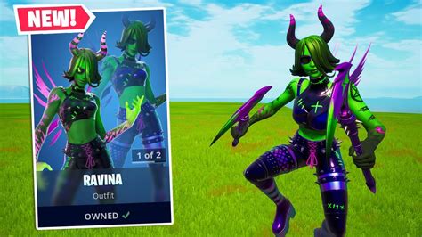 New Ravina Skin Gameplay In Fortnite Youtube