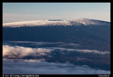 Picturephoto Snow On Mauna Loa Summit Hawaii Volcanoes National Park