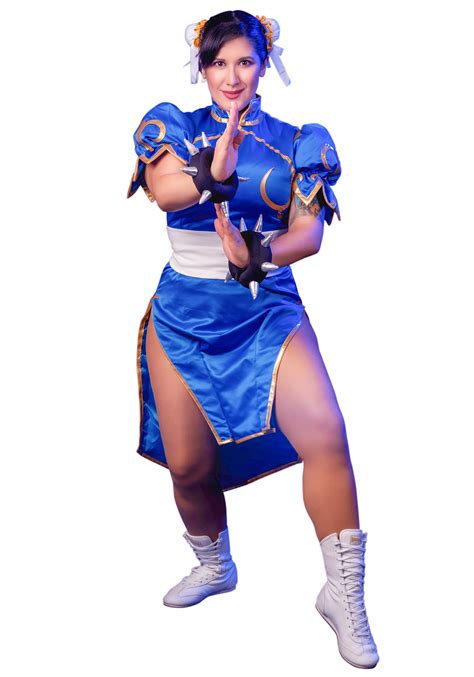 Chun Li Street Fighter Cosplay Costume Blue Cheongsam