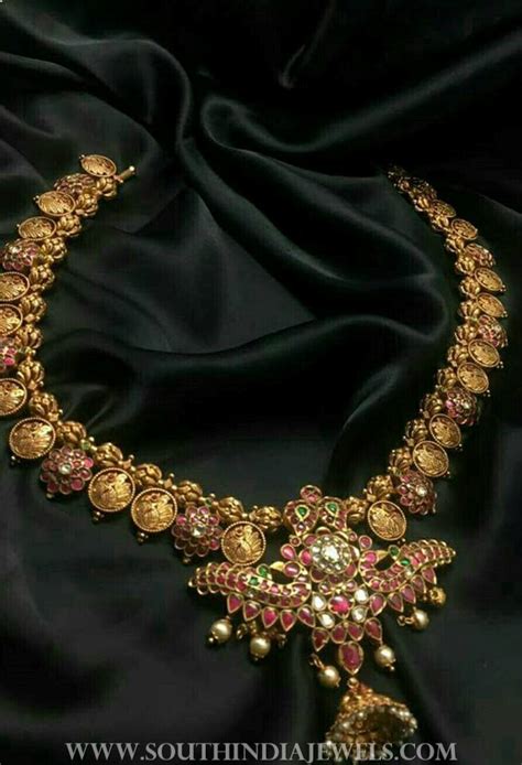 150 Grams Gold Kundan Necklace South India Jewels