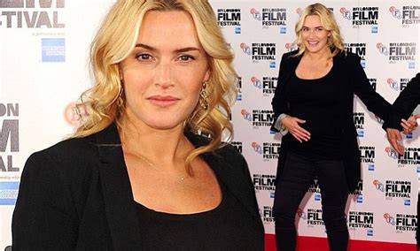 Radiant Kate Winslet Dresses Her Growing Bump In Black For Screening Of