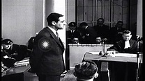 Trial of Hanns Albin Rauter in the Hague, Netherlands. HD Stock Footage ...