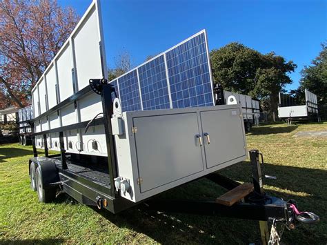 2015 Unused Mobile Solar Power Generator Trailer Dual 5200 Lb Axles