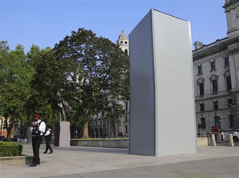 Statue Of Winston Churchill Is Covered Up In London Updates The