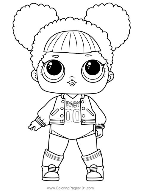 Hoops Mvp Lol Surprise Coloring Page For Kids Free Lol