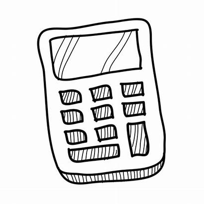 Calculator Hand Icon Drawn Transparent Drawing Vector