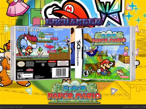Super Paper Mario Nintendo Ds Box Art Cover By Enchanter