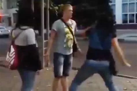 shocking moment woman knocked man out cold with one punch after he asked her for sex mirror