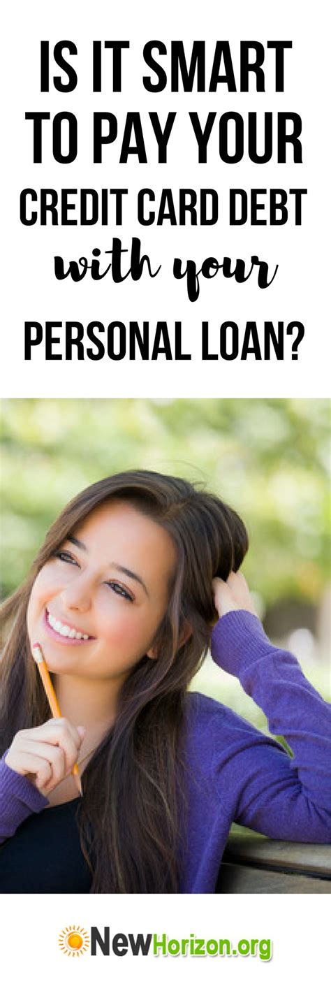 A debt consolidation loan from a bank, credit union, or other reputable lender could provide the money you need to pay off your credit card balances. Is it Smart to Pay Your Credit Card Debt with Your Personal Loan? (With images) | Personal loans ...