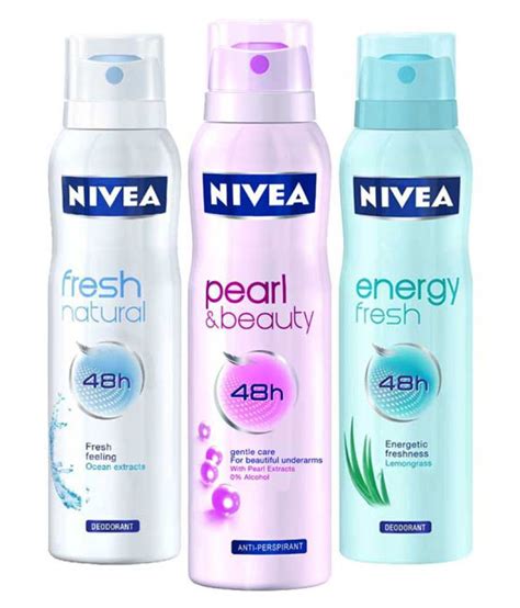 Nivea Deodorant Spray Fresh Naturalpearlenergy Fresh 450 Ml Buy