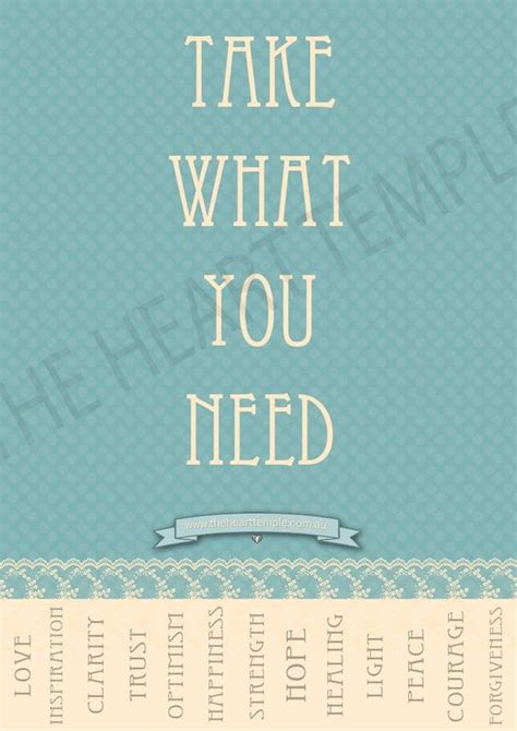 Take What You Need Poster Print Revolution By Thehearttemple