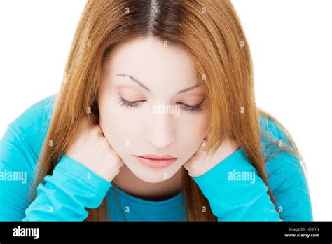 Sad Depressed Woman Portrait Stock Photo Alamy