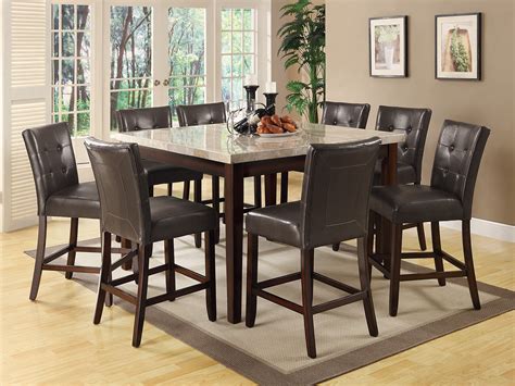 Milton Cappuccino Counter Height Dining Room Set From Coaster 103778