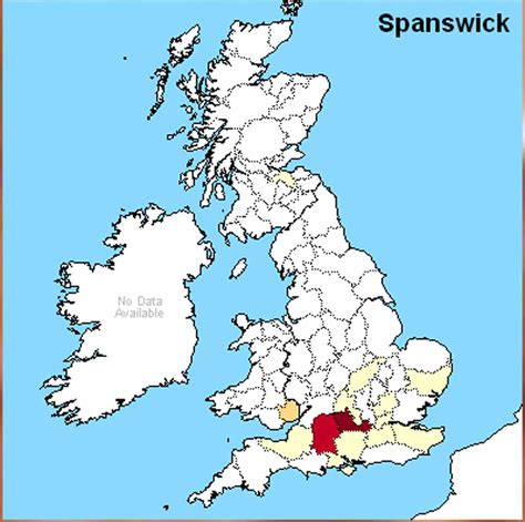 Spanswick Surname Distribution England Scotland And Wales In The 1881