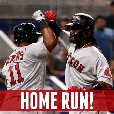 Rafael Devers Hits A Home Run The Red Sox Now Lead In The Fourth