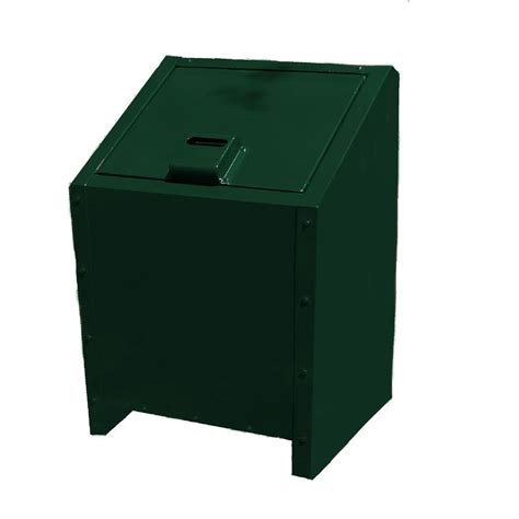 Toter 96 Gal Green Trash Can With Wheels And Attached Lid 025596 01grs