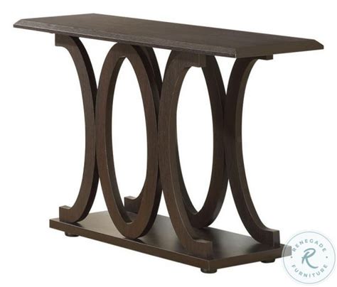 703149 Cappuccino Sofa Table From Coaster 703149 Coleman Furniture