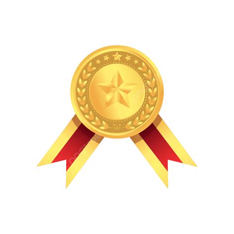 Realistic Star Medal Award Design Medal Award Realistic Png And