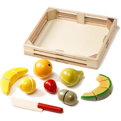 Melissa And Doug Cutting Fruit Set Wooden Play Food Baby Central Hk