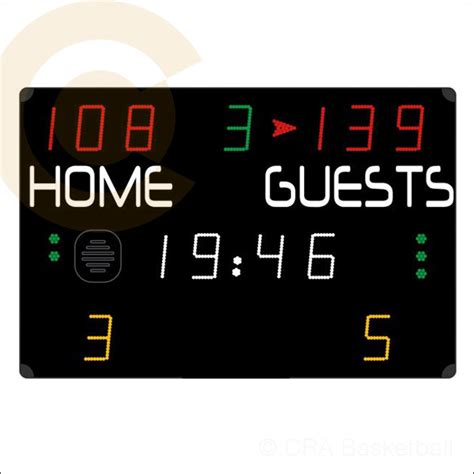 Gynmnasium Wall Mounted Electronic Basketball Scoreboard Game Display