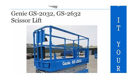 genie gs-2632 manual