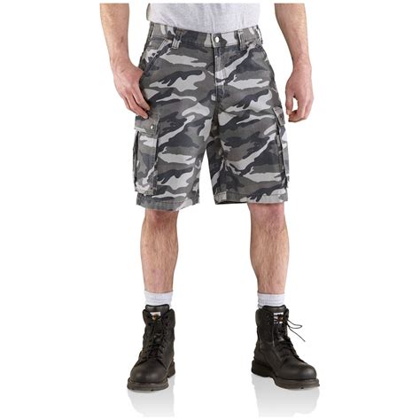 Carhartt® Rugged Camo Cargo Shorts 587947 Shorts At Sportsmans Guide