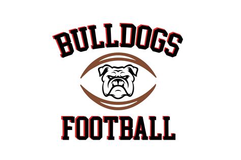 Bulldogs Football High School Mascot Svg Gráfico Por Magnolia Blooms