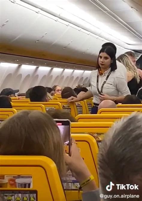 Shocking Moment Topless Man Screams At Passengers In Foul Mouthed Rant On Ryanair Flight