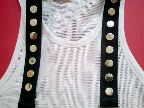 1980s French Studded Suspenders 80s Suspenders 80s Etsy