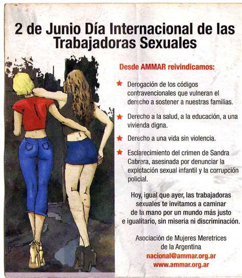 Mst Chaco Actividad Por El Día De La Trabajadora Sexual En Resistencia Sábado 2