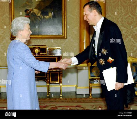 Britains Queen Elizabeth Ii Receives The Ambassador Of Estonia Hi Res