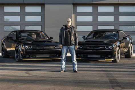 Wwe Hall Of Famer Goldberg Is Selling His Pair Of Dodge Challenger Srt Demons Carbuzz