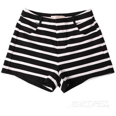best quality new arrival striped cotton shorts striped shorts black and white shorts stripe