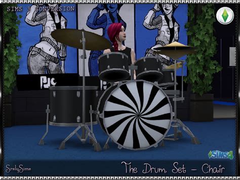 Sims 4 Ccs The Best Drum Set Chair By Srslysims