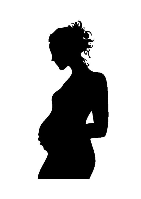 Outline Pregnant Woman Silhouette Free Img Ultra