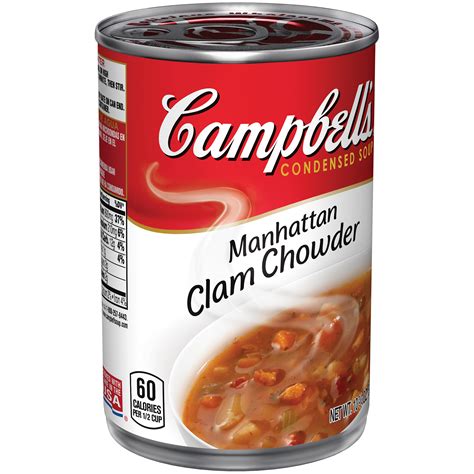 This distinctive soup is not at all like its creamier new england cousin, which can lead to confusion and disappointment on occasion. Campbell's® Condensed Manhattan Clam Chowder, 10.75 oz ...