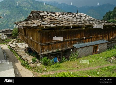 A Traditional House In The Himalayan Village Of Nashala In Himachal