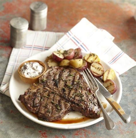 Cook it for about 7 minutes and flip it over using tongs. T-bone_grilled with potatoes on plate #cookingsteakongrill | How to cook steak, Cooking steak on ...
