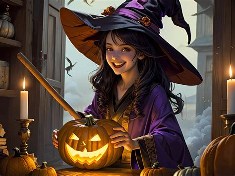 (masterpiece, detailed, emotional:1.2), a charming and endearing witch